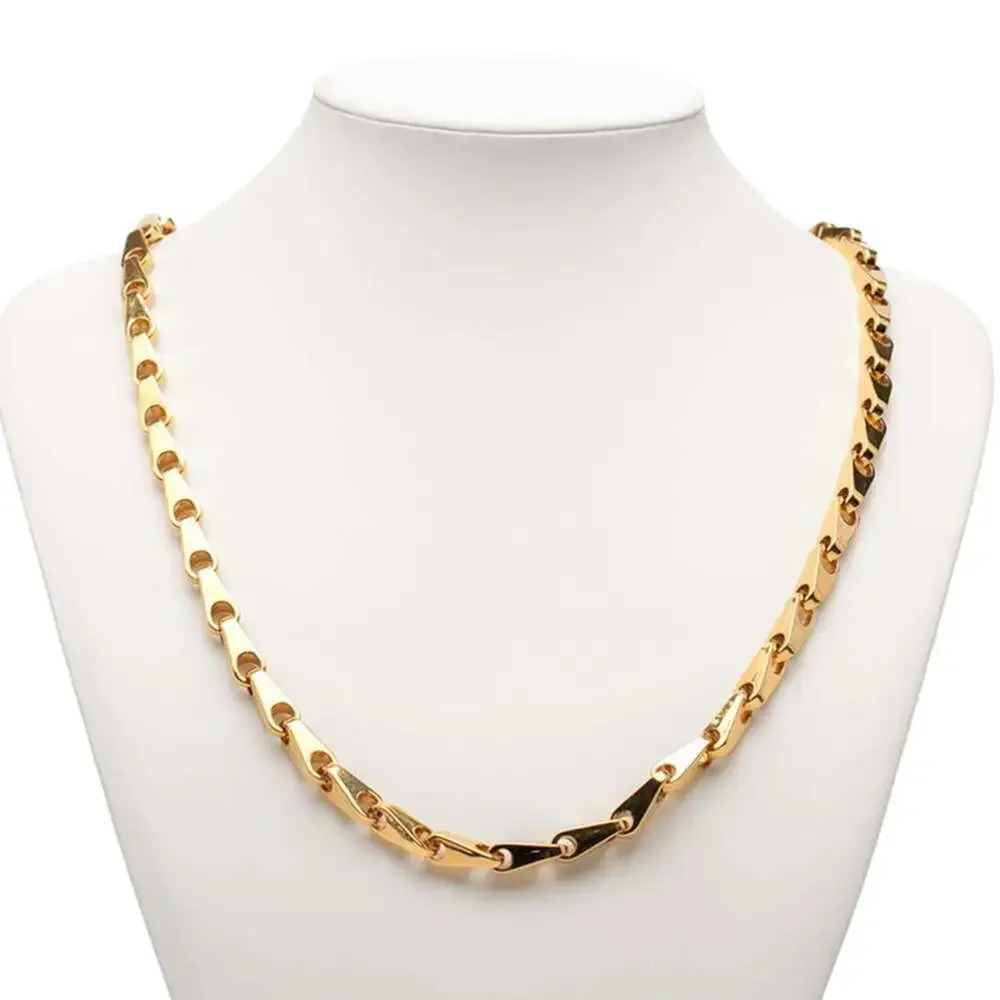 CHANEL Gold Logo Necklace